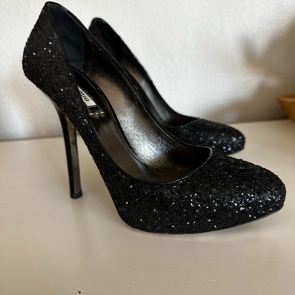 Miu Miu - size 7 1/2 black sequence pumps - Picture 2 of 11